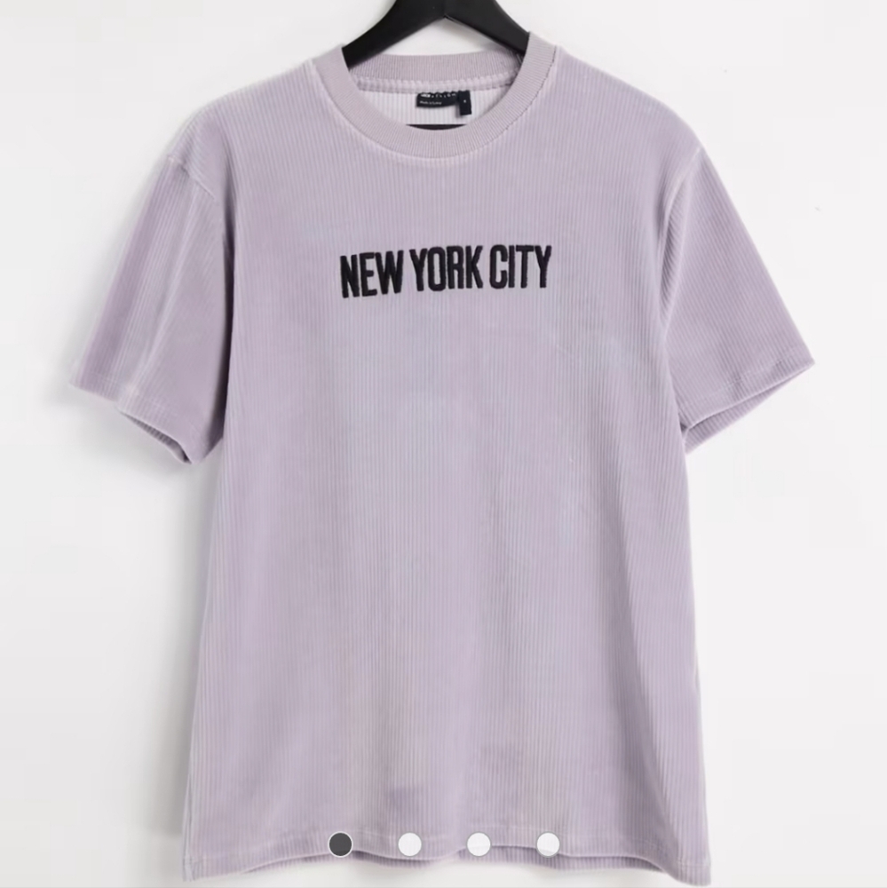 ASOS Crew Neck New York Print Blouse Size 3XL